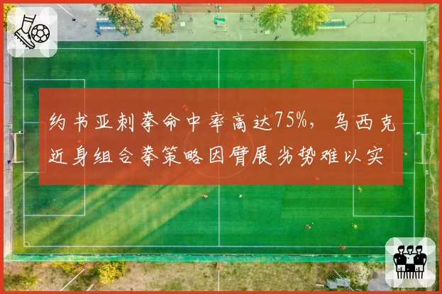 约书亚刺拳命中率高达75%，乌西克近身组合拳策略因臂展劣势难以实施